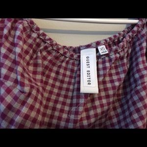 Like new! Guest editor plaid shirt